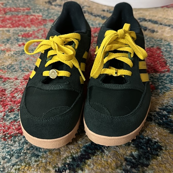 Adidas Yara Shahidi  Boston Super Marathon Forest Night Yellow Green Men Size 6 - Picture 3 of 6